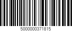 Código de barras (EAN, GTIN, SKU, ISBN): '5000000371815'