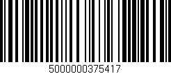 Código de barras (EAN, GTIN, SKU, ISBN): '5000000375417'