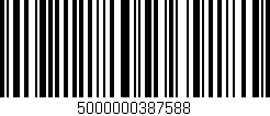 Código de barras (EAN, GTIN, SKU, ISBN): '5000000387588'