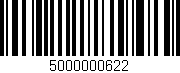 Código de barras (EAN, GTIN, SKU, ISBN): '5000000622'
