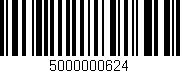 Código de barras (EAN, GTIN, SKU, ISBN): '5000000624'