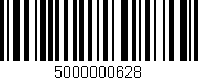 Código de barras (EAN, GTIN, SKU, ISBN): '5000000628'