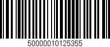 Código de barras (EAN, GTIN, SKU, ISBN): '50000010125355'