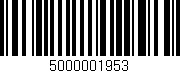 Código de barras (EAN, GTIN, SKU, ISBN): '5000001953'