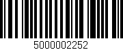 Código de barras (EAN, GTIN, SKU, ISBN): '5000002252'