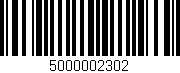 Código de barras (EAN, GTIN, SKU, ISBN): '5000002302'