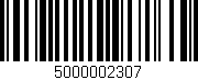Código de barras (EAN, GTIN, SKU, ISBN): '5000002307'