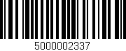 Código de barras (EAN, GTIN, SKU, ISBN): '5000002337'