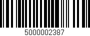 Código de barras (EAN, GTIN, SKU, ISBN): '5000002387'