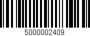 Código de barras (EAN, GTIN, SKU, ISBN): '5000002409'
