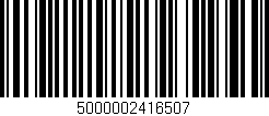 Código de barras (EAN, GTIN, SKU, ISBN): '5000002416507'