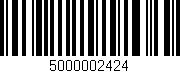 Código de barras (EAN, GTIN, SKU, ISBN): '5000002424'