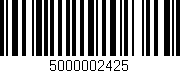 Código de barras (EAN, GTIN, SKU, ISBN): '5000002425'