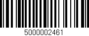Código de barras (EAN, GTIN, SKU, ISBN): '5000002461'