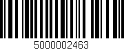 Código de barras (EAN, GTIN, SKU, ISBN): '5000002463'
