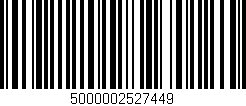 Código de barras (EAN, GTIN, SKU, ISBN): '5000002527449'