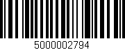 Código de barras (EAN, GTIN, SKU, ISBN): '5000002794'