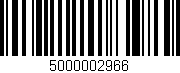 Código de barras (EAN, GTIN, SKU, ISBN): '5000002966'