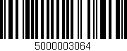 Código de barras (EAN, GTIN, SKU, ISBN): '5000003064'
