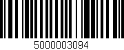 Código de barras (EAN, GTIN, SKU, ISBN): '5000003094'