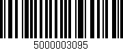 Código de barras (EAN, GTIN, SKU, ISBN): '5000003095'