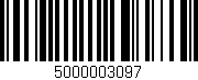 Código de barras (EAN, GTIN, SKU, ISBN): '5000003097'