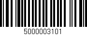 Código de barras (EAN, GTIN, SKU, ISBN): '5000003101'