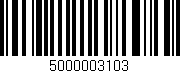 Código de barras (EAN, GTIN, SKU, ISBN): '5000003103'
