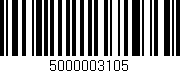 Código de barras (EAN, GTIN, SKU, ISBN): '5000003105'