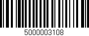 Código de barras (EAN, GTIN, SKU, ISBN): '5000003108'