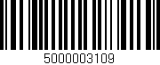Código de barras (EAN, GTIN, SKU, ISBN): '5000003109'
