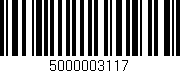 Código de barras (EAN, GTIN, SKU, ISBN): '5000003117'