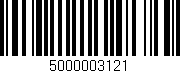 Código de barras (EAN, GTIN, SKU, ISBN): '5000003121'