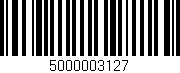 Código de barras (EAN, GTIN, SKU, ISBN): '5000003127'