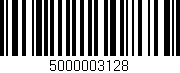 Código de barras (EAN, GTIN, SKU, ISBN): '5000003128'