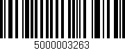 Código de barras (EAN, GTIN, SKU, ISBN): '5000003263'