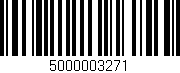 Código de barras (EAN, GTIN, SKU, ISBN): '5000003271'
