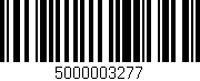 Código de barras (EAN, GTIN, SKU, ISBN): '5000003277'