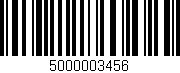 Código de barras (EAN, GTIN, SKU, ISBN): '5000003456'