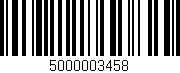 Código de barras (EAN, GTIN, SKU, ISBN): '5000003458'