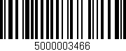 Código de barras (EAN, GTIN, SKU, ISBN): '5000003466'