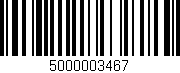 Código de barras (EAN, GTIN, SKU, ISBN): '5000003467'