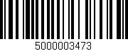 Código de barras (EAN, GTIN, SKU, ISBN): '5000003473'