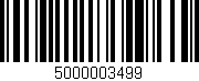 Código de barras (EAN, GTIN, SKU, ISBN): '5000003499'