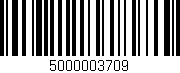Código de barras (EAN, GTIN, SKU, ISBN): '5000003709'