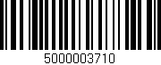 Código de barras (EAN, GTIN, SKU, ISBN): '5000003710'