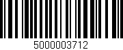 Código de barras (EAN, GTIN, SKU, ISBN): '5000003712'