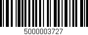 Código de barras (EAN, GTIN, SKU, ISBN): '5000003727'