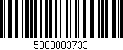Código de barras (EAN, GTIN, SKU, ISBN): '5000003733'