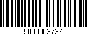 Código de barras (EAN, GTIN, SKU, ISBN): '5000003737'